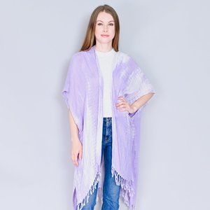 FREE PEOPLE Lilac Delfina Tie Dye Kimono